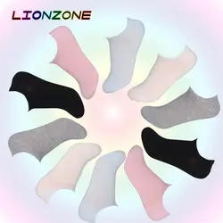 Lionzone 10 пара/лот милые летние тонкие носки для лодыжки Нескользящие невидимые мягкие яркое бамбуковое волокно носки-башмачки женские