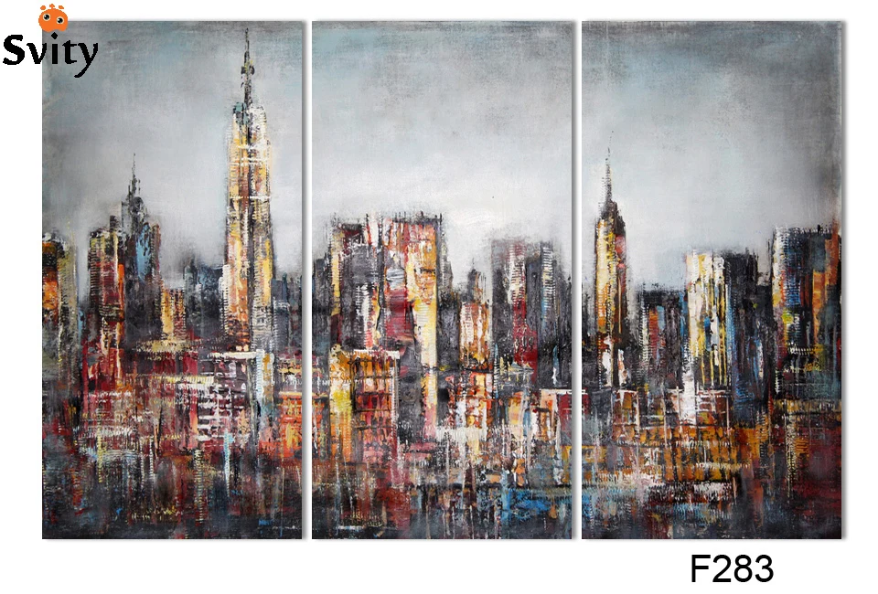 3 rectangular canvas paintings decorative living room digital painting