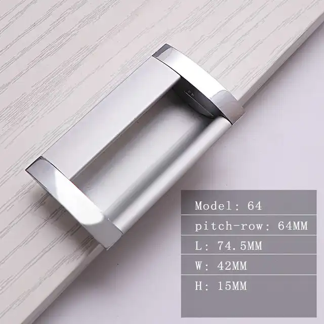 Aluminum Alloy Hidden Door Handles Recessed Handles Cupboard