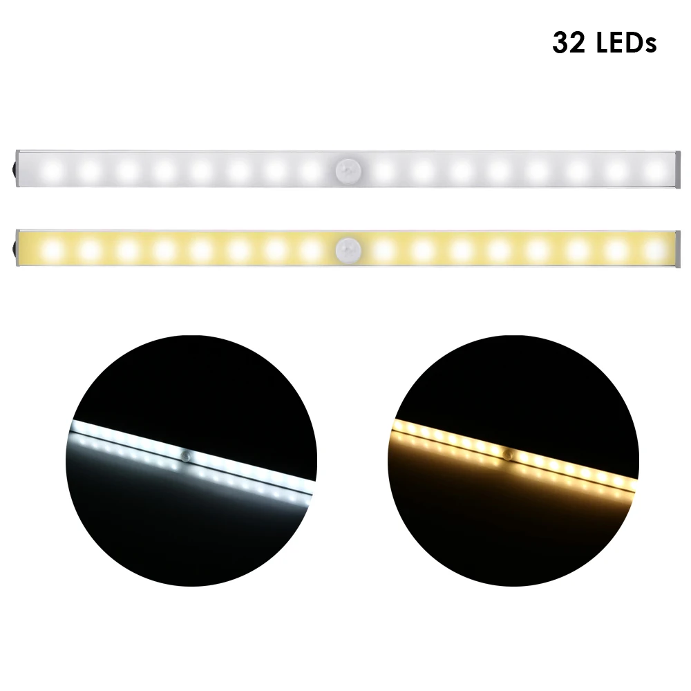 

Pair Of TDL - 7116B - A Wireless 32 LEDs Light With Motion Sensor For Cabinet / Closet / Stair Lights Sensor Leds Motion Lights