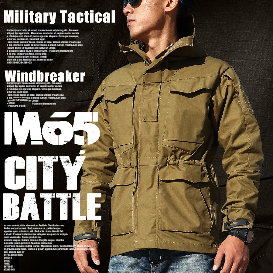 M65 Tactical Military Jackets for Men US Army Field Windbreaker Winter