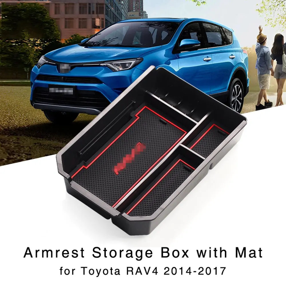 

Armrest Storage Box for Toyota RAV4 2014 2015 2016 2017 2018 New Central Console Tray