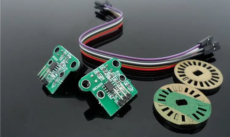 

2PCS Double speed module two speedometer photoelectric encoder pulse output module DIY smart car accessories