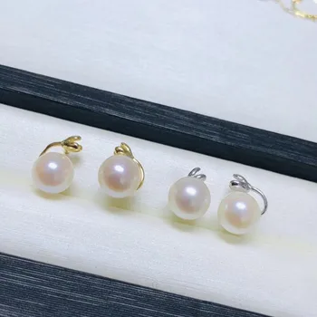 

925 Sterling Silver Pearl Party Earrings Findings and Component Beautiful Silver Jewelry Parts Fittings Women's Accessories