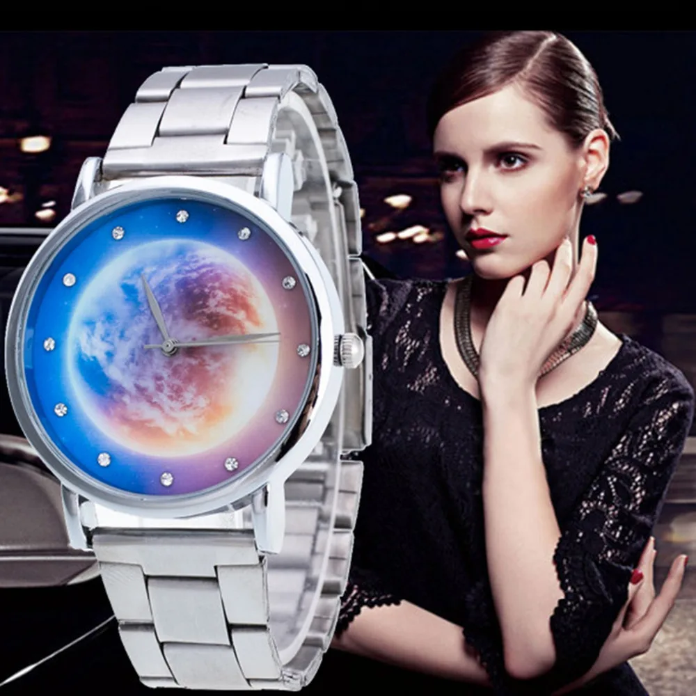 Luxy Relogio masculino часы женские Ретро Дизайн уникальный небо узор сплава группа аналоговые сплава кварцевые наручные часы horloges