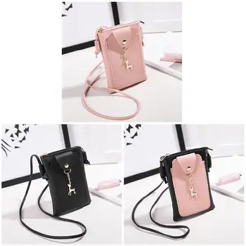 

Women Small Mini Shoulder Bag Crossbody Bags Sling PU Leather Phone Holder Handbag OH66