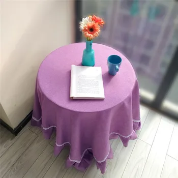 

Lace Tablecloth For Wedding Party Cotton Printed Package Edge Square Table Cloth European Style Tablecloth