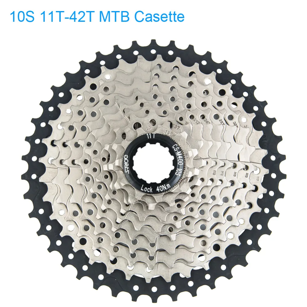 

S-Ride Hot 10 Speed Mounatin Bike 11T-42T Cassette MTB Bicycle Card Type 30 Speed Cassette Compatible for Shimano Sram Sunrace