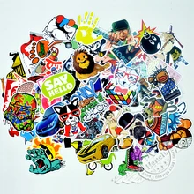50 pcs Funny Car Stickers on Motorcycle Suitcase Home Decor Phone Laptop Covers DIY Vinyl Decal Sticker Bomb JDM Car styling