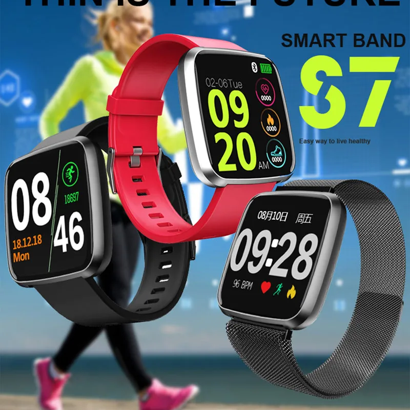 Buy 2019 Smart Watch Men Waterproof Blood Pressure Big Touch Screen Smartwatch Women Heart Rate Sport Fitness Tracker Watch Wearable