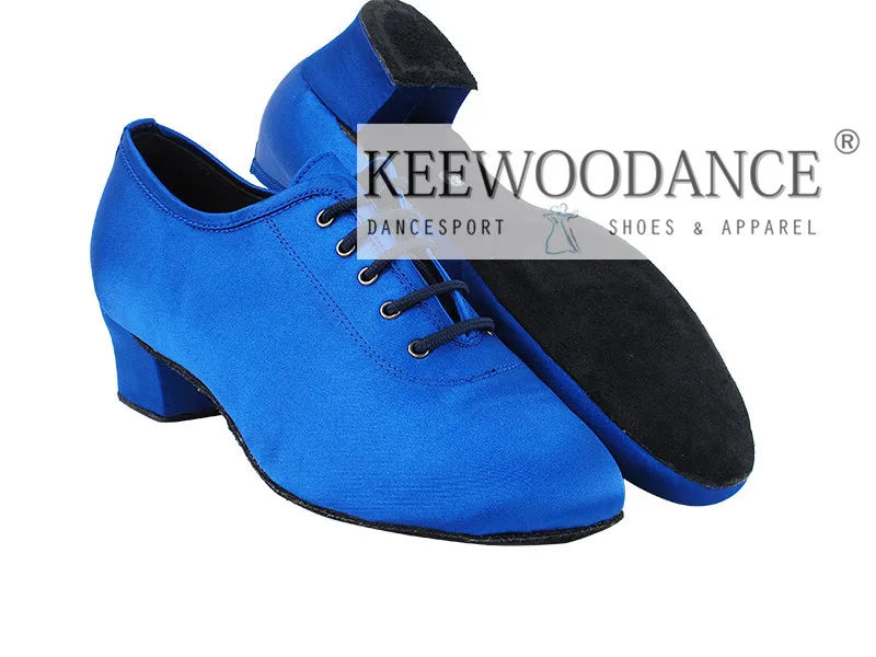 Royal BLUE Latin ballroom dance shoes 