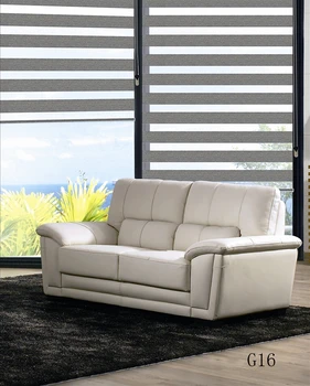 

Custom Size Shade 100% Polyester Translucent Roller Zebra Blinds in Beige Window Curtains for Living Room 5 Colors are Available