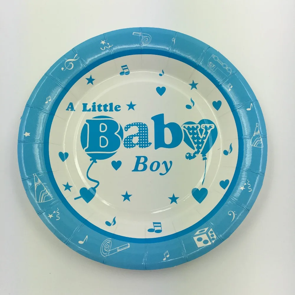 A Little Baby boy theme paper plate dish for kids birthday party