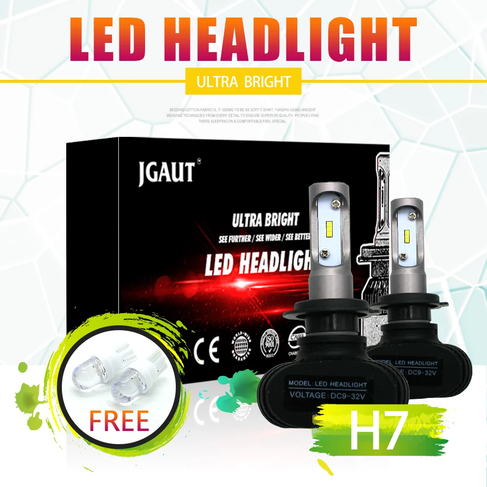 

Modifygt S1 H4 Led H7 H1 H8/H9/11 Car Headlight Bulbs led light HB3 HB4 Led Automotive car styling 12V 50W 8000LM 6000K