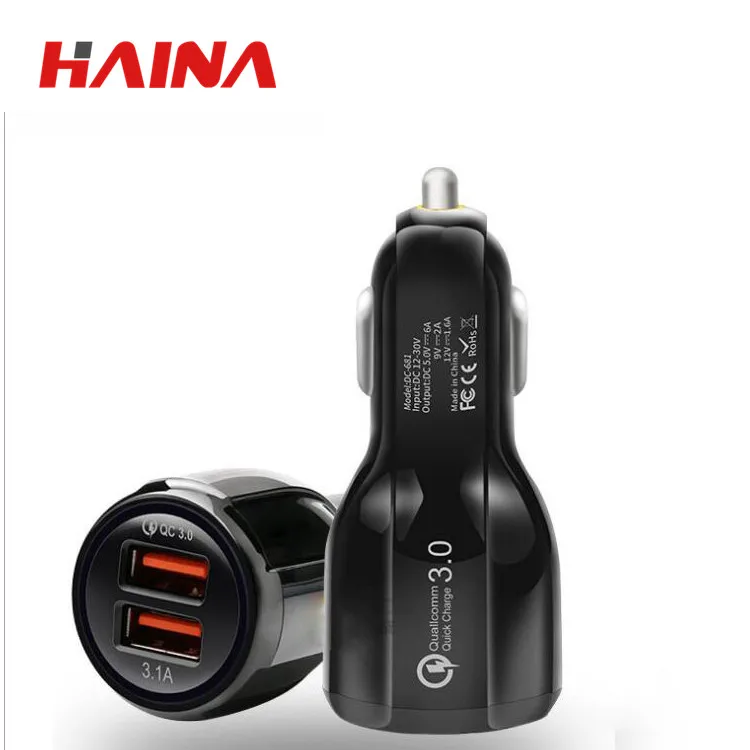 

Car Charger Quick Charge 3.0 Mobile Phone car Charger 2 Port USB Fast Car Charger for Samsung for iphone 8 8x