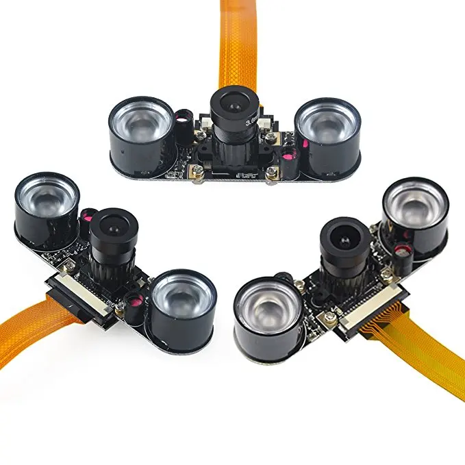 5MP широкоугольная камера ночного видения 1080p Веб-камера 2 инфракрасный ИК светодиодный светильник с 16 см Кабель FCC для Raspberry Pi Zero и Zero W
