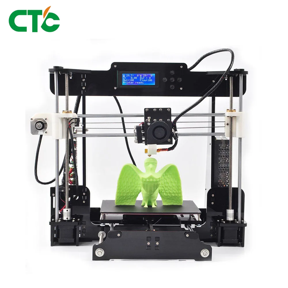

3D Printer A8 DIY Acrylic Frame Upgradest High Precision Resume Power Failure Printing Reprap Prusa modeling printer Drucker 3d