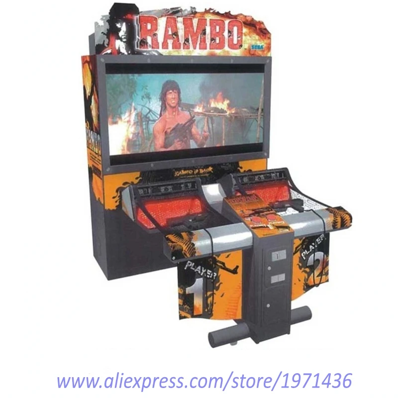 

Indoor Coin Operated Simulator Games Rambo Gun Shooting Arcade Game Machine