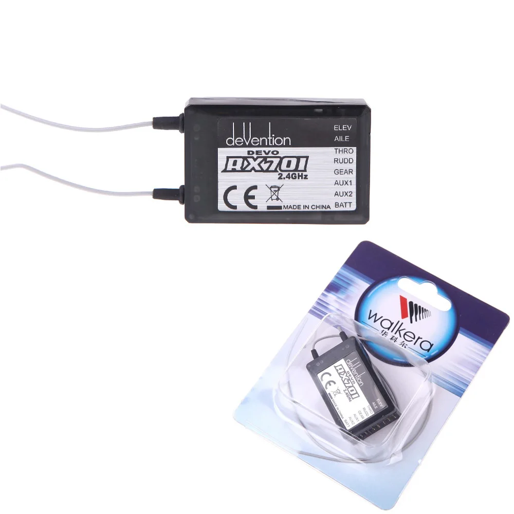 1pcs Walkera RX701 2.4Ghz 7ch Receiver RX-701 For Walkera Devo 6/7/8s/12s/F7 Transmitter RC Helicopter Aircraft 1pcs Walkera RX701 2.4Ghz 7ch Receiver RX-701 For Walkera Devo 6/7/8s/12s/F7 Transmitter RC Helicopter Aircraft