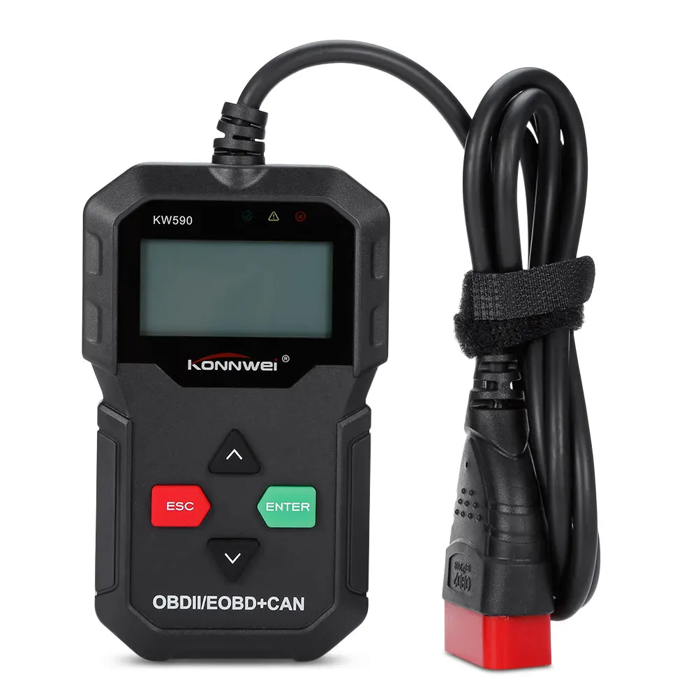 Konnwei KW590 универсальный оптический II/EOBD автоматический диагностический сканер для