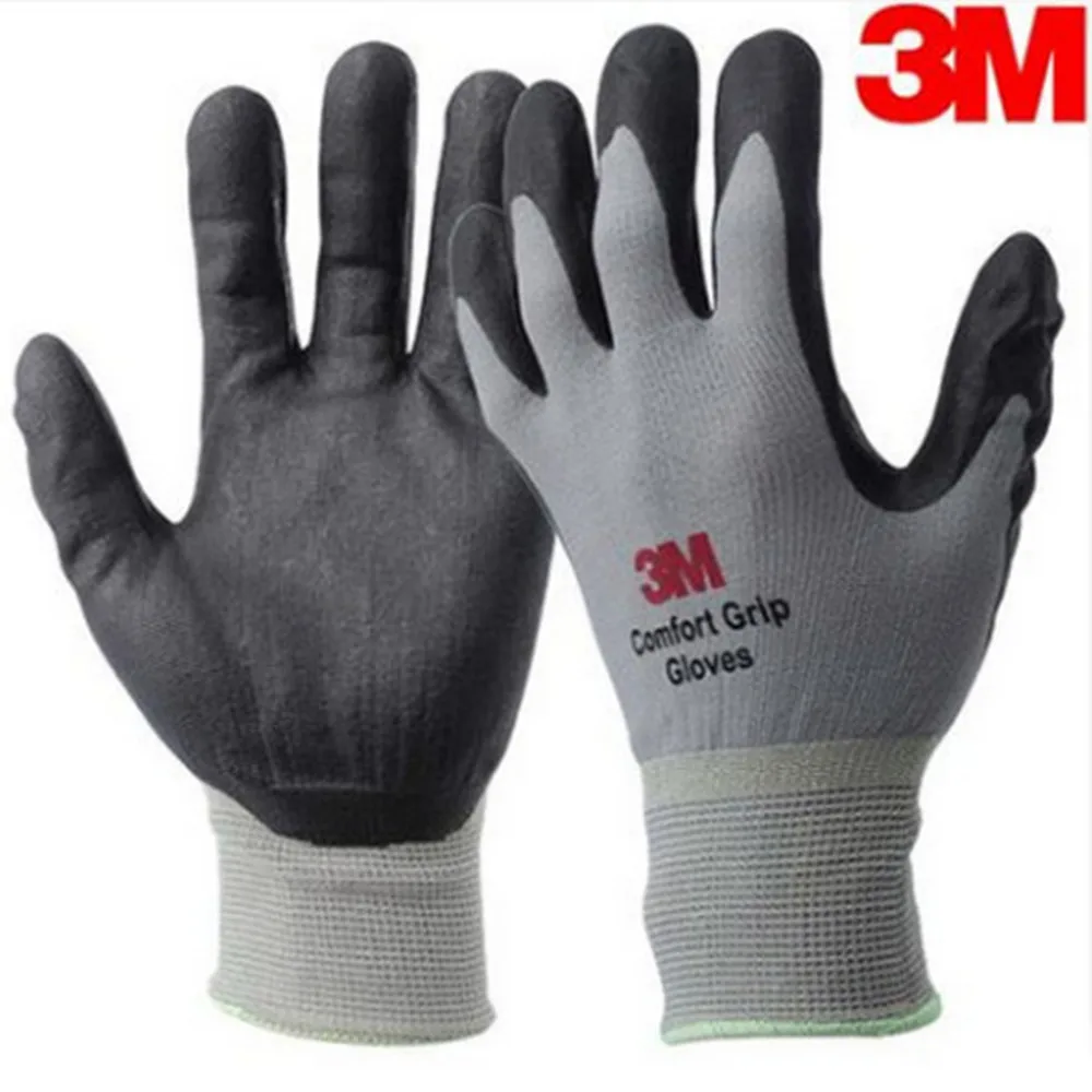 

Genuine 3M Comfortable Non-slip Wear-resistant High Temperature Resistant Gloves Grey Protective Industrial Construction Gloves