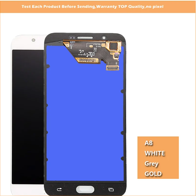 Оригинальный 5 7 ''Супер amoled ЖК-дисплей для Samsung Galaxy A8 A8000 A800 A800F ЖК-панель