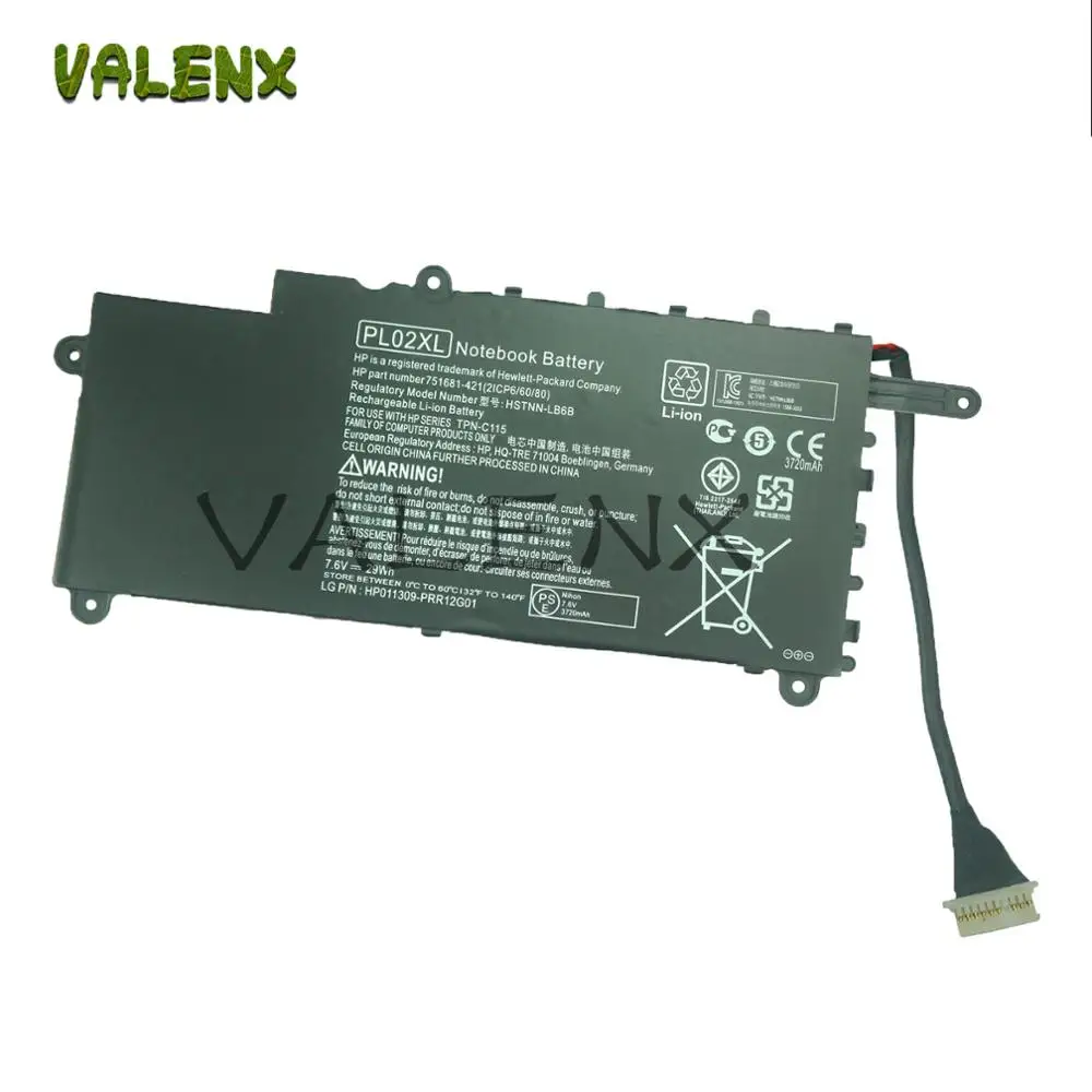 Аккумулятор для ноутбука 29wh Pavilion 11-n X360 Series 11-n010dx 751875-001 Pl02xl Φ 751681-231 | Компьютеры и