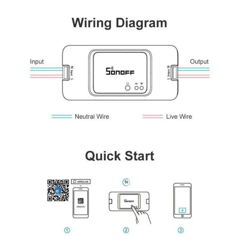 Для Sonoff BasicR3 Беспроводной Wi-Fi дистанционный переключатель освещения Голосовое управление и приложение дистанционное управление домашние переключатели приборов поддержка