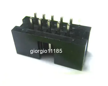 

100x DC3 10 Pin Shrouded Male Header Connector 2.54mm