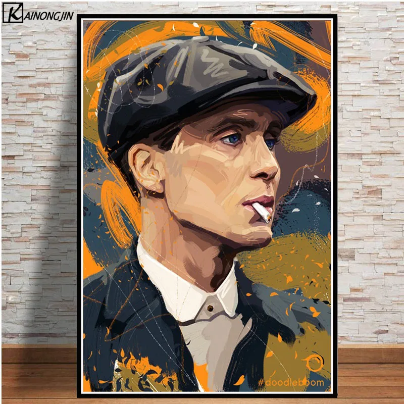 Peaky Blinders плакат Cillian Murphy ТВ-шоу киноактер плакаты и принты Холст Живопись стены Искусство картина для комнаты домашний декор - Цвет: 013