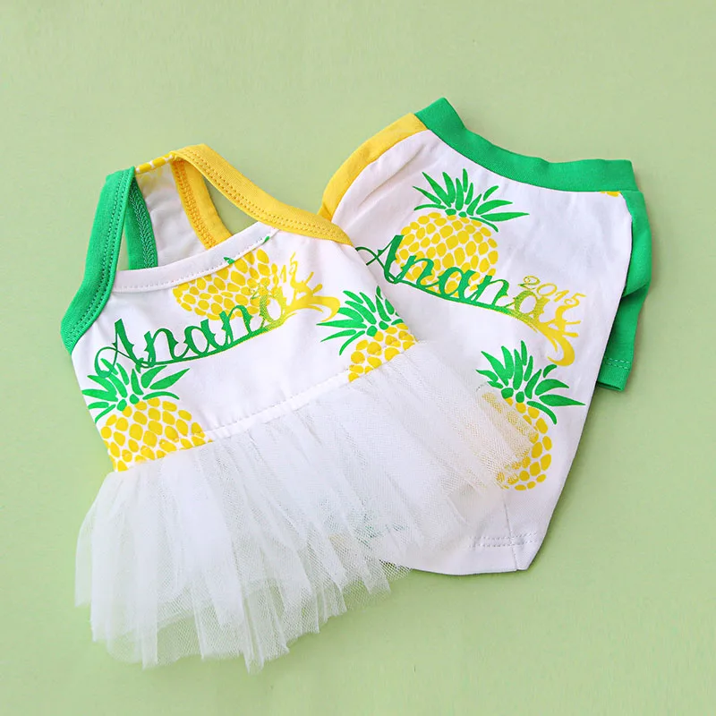 

Summer Pet Matching Clothes 2019 New Arrival Pet Dog Shirt Cat Dog Dress Clothes For Small Medium Dogs Dress Chihuahua Yorkshire