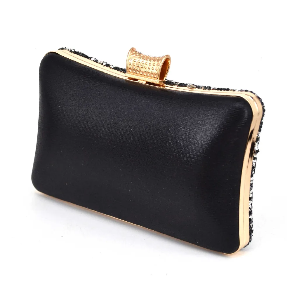 Plata Negro Piedra Barata Noche Soiree De La Bolso Nupcial Moda Boda HSqxgzUw