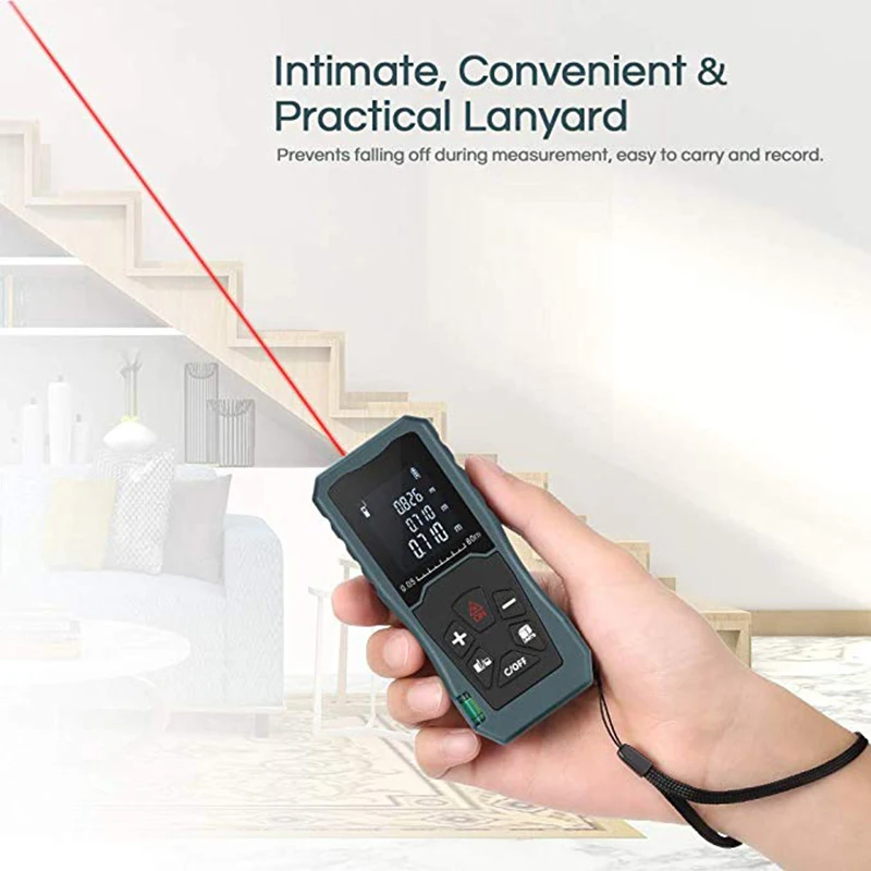 KALAIDUN 40m60m100m Laser Rangefinder Laser Distance Meter Range Finder Trena Measure Tape Metreler Build Device Tool17