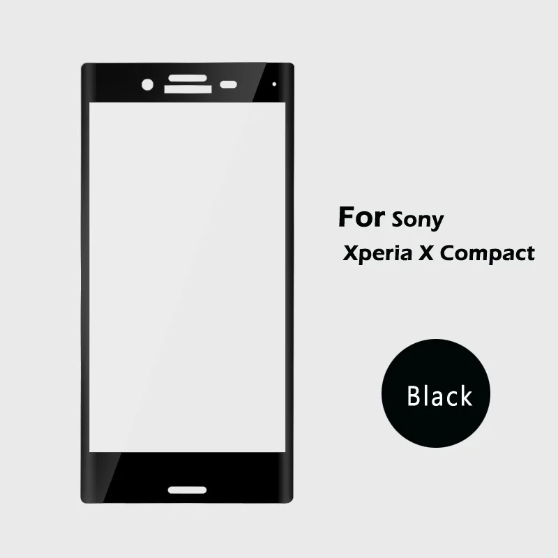 3D изогнутое закаленное Высокопрочное Стекло пленка для sony Xperia X Compact F5321 полное покрытие Экран защитная пленка на переднюю панель для sony X Compact