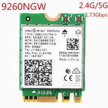 1730 Мбит/с Беспроводная 9260NGW Wifi сетевая карта для Intel 9260 AC Двухдиапазонная NGFF 802.11ac Wifi Bluetooth 5,0 для ноутбука Windows 10