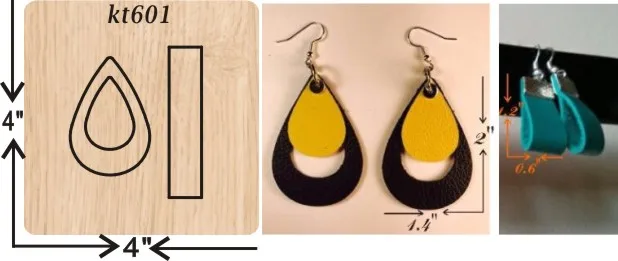 

Handmade earrings cutting dies 2019 new die cut &wooden dies Suitable for common die cutting machines on the market