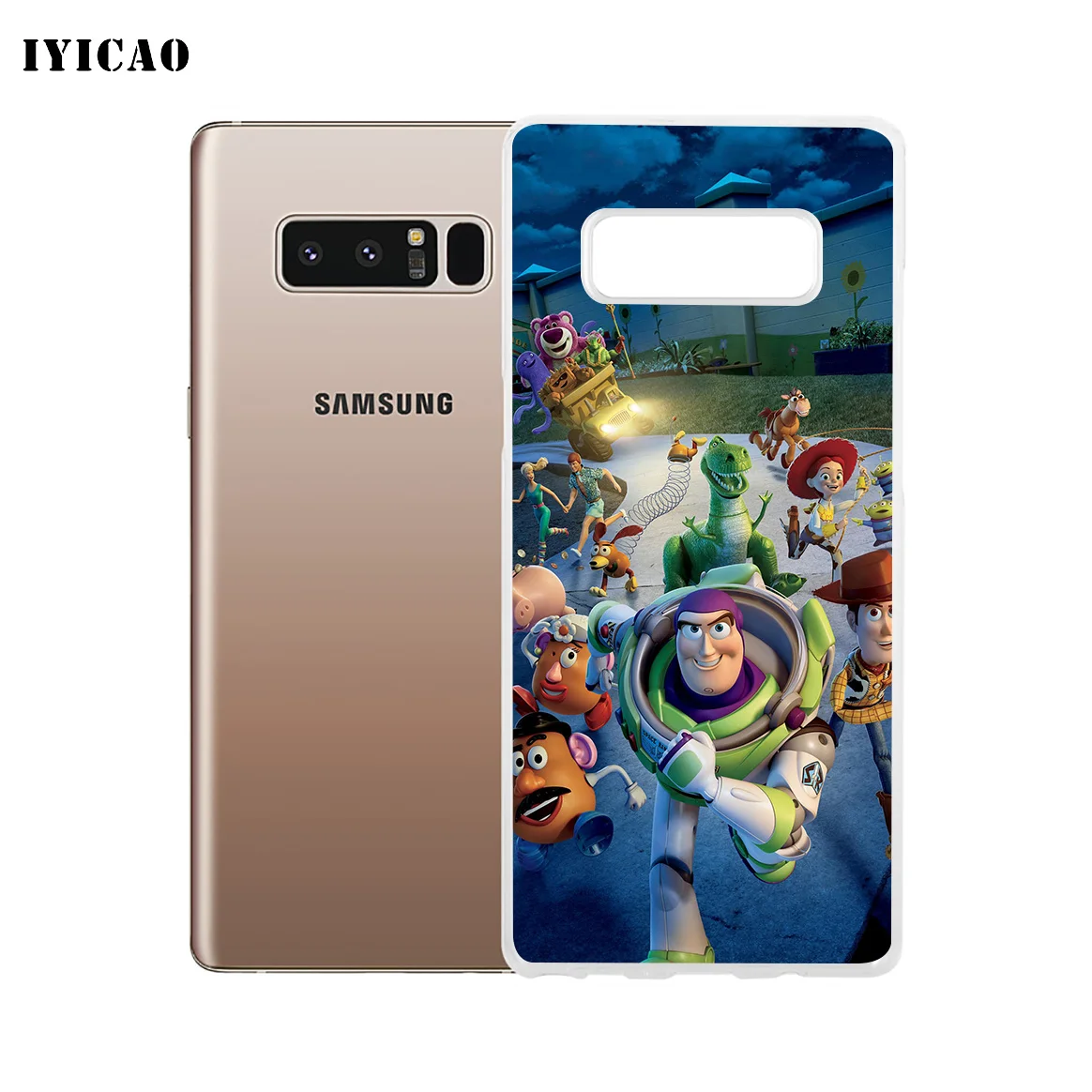 Мягкий силиконовый чехол для телефона IYICAO Toy Story Samsung A5 A6 Plus A7 A8 A9 J3 J5 J7 Note 8 9