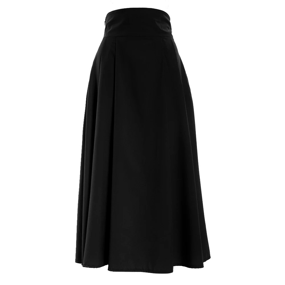 Женская летняя юбка с высокой талией расклешённая и в складку A Line Street Skirt Full Midi юбка harajuku faldas mujer moda 2019 jupe femme
