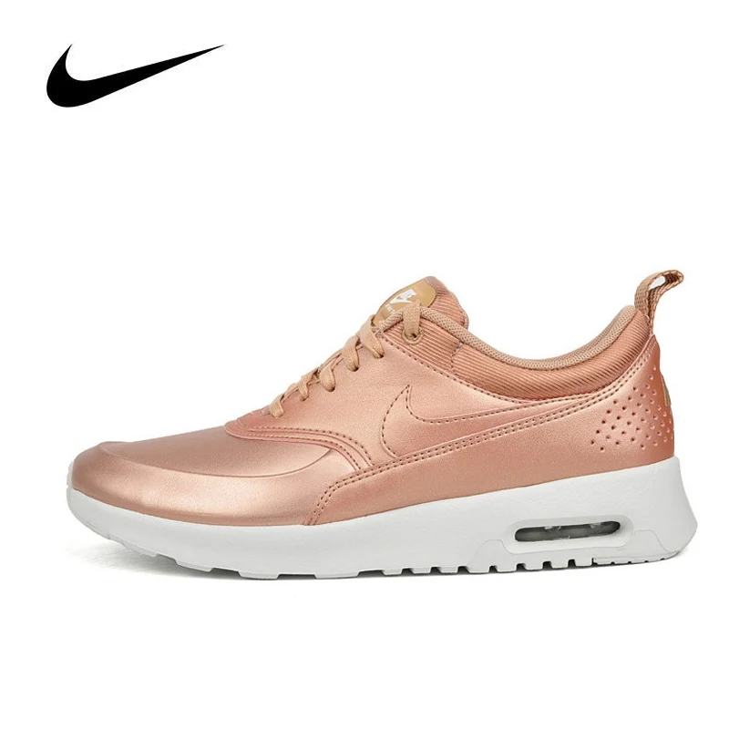 

Original NIKE Leather-made Waterproof W AIR MAX THEA SE Women's Running Shoes Sneakers Outdoor Walking Sneaker durable 861674