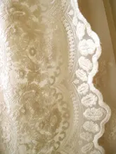 Cream Lace Fabric , Retro Embroidered Lace Fabric, French Lace Fabric, Bridal Lace Fabric, Scalloped Lace Cream Lace Fabric , Retro Embroidered Lace Fabric, French Lace Fabric, Bridal Lace Fabric, Scalloped Lace