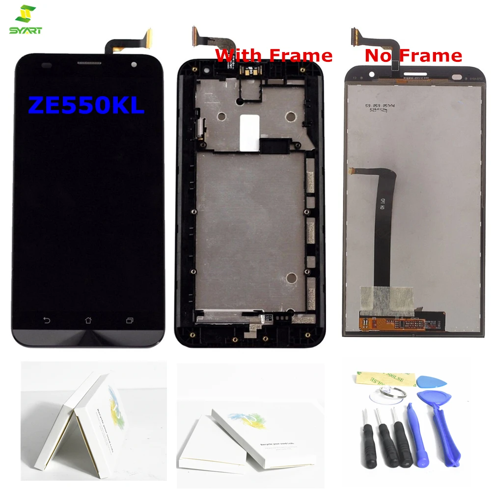 5 &quotрамка lcd полная для ASUS ZenFone 2 Laser ZE550KL Z00LD ЖК-дисплей панель сенсорный экран