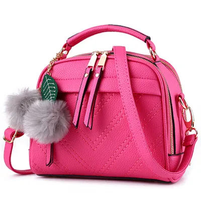 Знаменитый дизайнерский фирменный чехол курьерская женская сумка с кисточками на молнии Женская сумка-мессенджер женские маленькие сумки на плечо bolsa feminina HY01 - Цвет: Rose Red