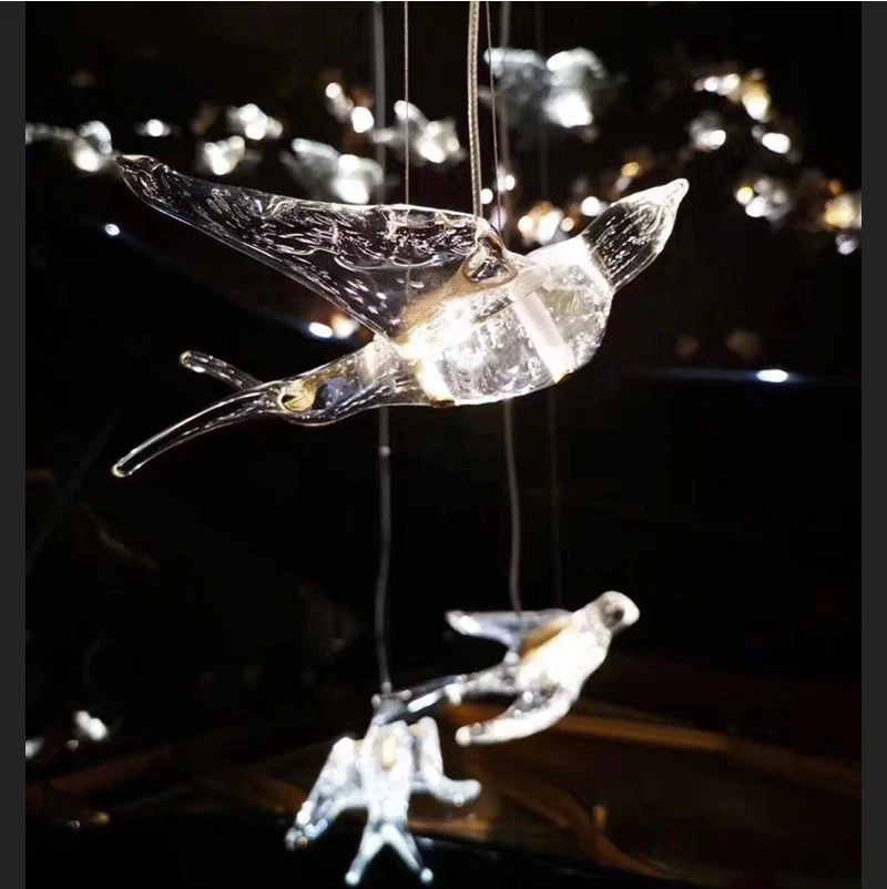 

Modern Swallow Pendant Light American Stairwell Clothing Shop Window lamp Hanging Lamp Decoration Suspension Luminaire