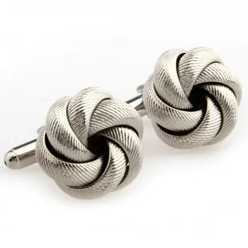 

3 Colors TZG05579 Metal Knots Cufflink Cuff Link 15 Pairs Wholesale Free Shipping