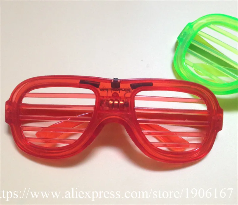 Fashion LED EL Wire Glasses Glow In The Dark Sunglasses Helloween Concert Party led flashing Glasses Eyewear06