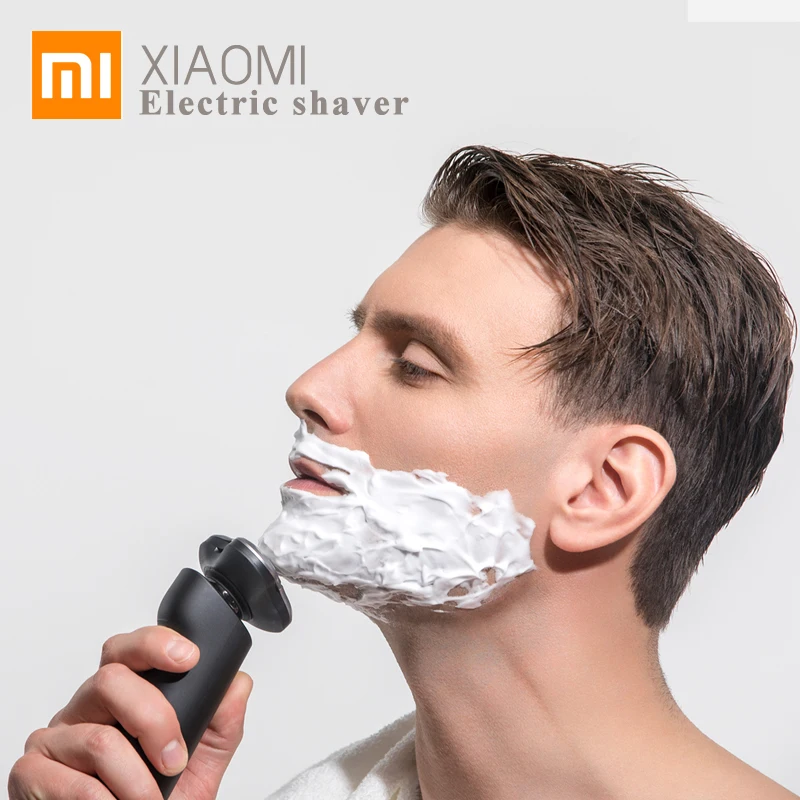 Xiaomi Mijia электрическая бритва для мужчин умная портативная 3 лезвия моющиеся