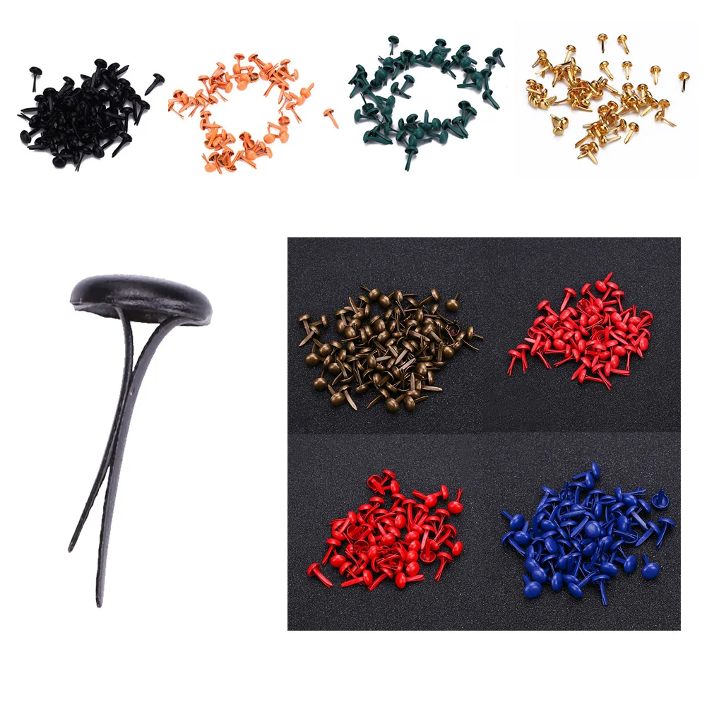 

Fake Nails 50pcs for Accessories Scrapbook Mini Brad Makeup Ballerina Nail Tips Mini Brads Box Beauty