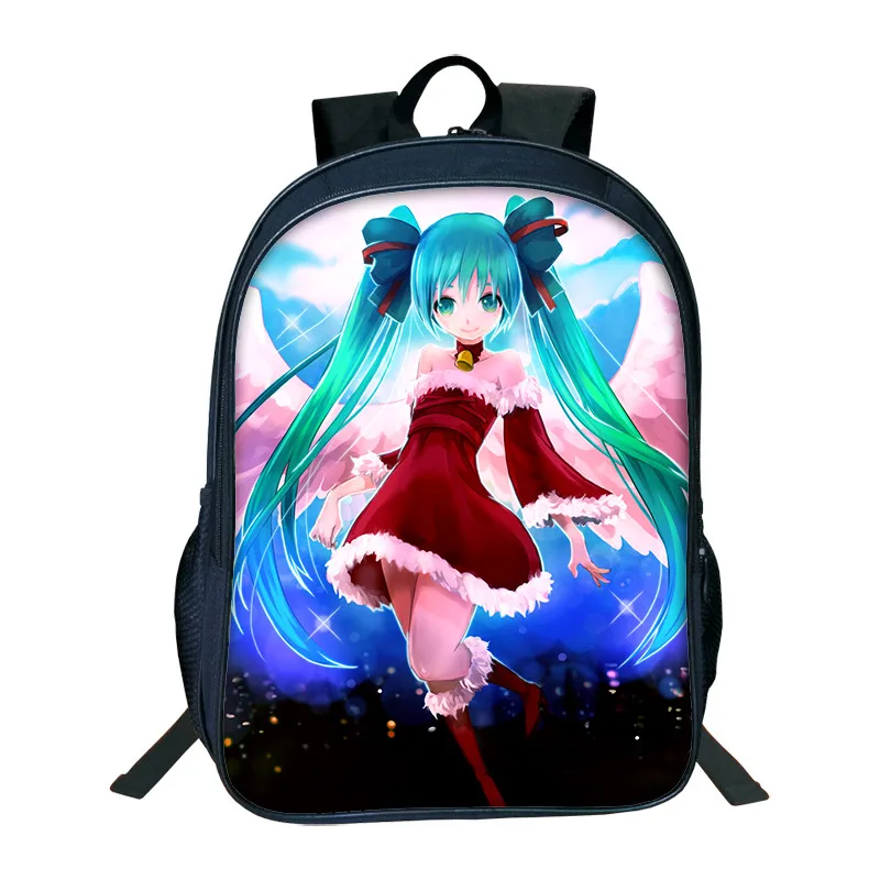 

2019 Hatsune Miku Pattern School Bags High Capacity Backpacks For Teenage Boy Girls Cute Cartoon Bags Birthday Gifts For School
