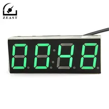 DIY цифровой термометр светодиодный дисплей часы температура и напряжение модуль электронный высокой точности высокого качества