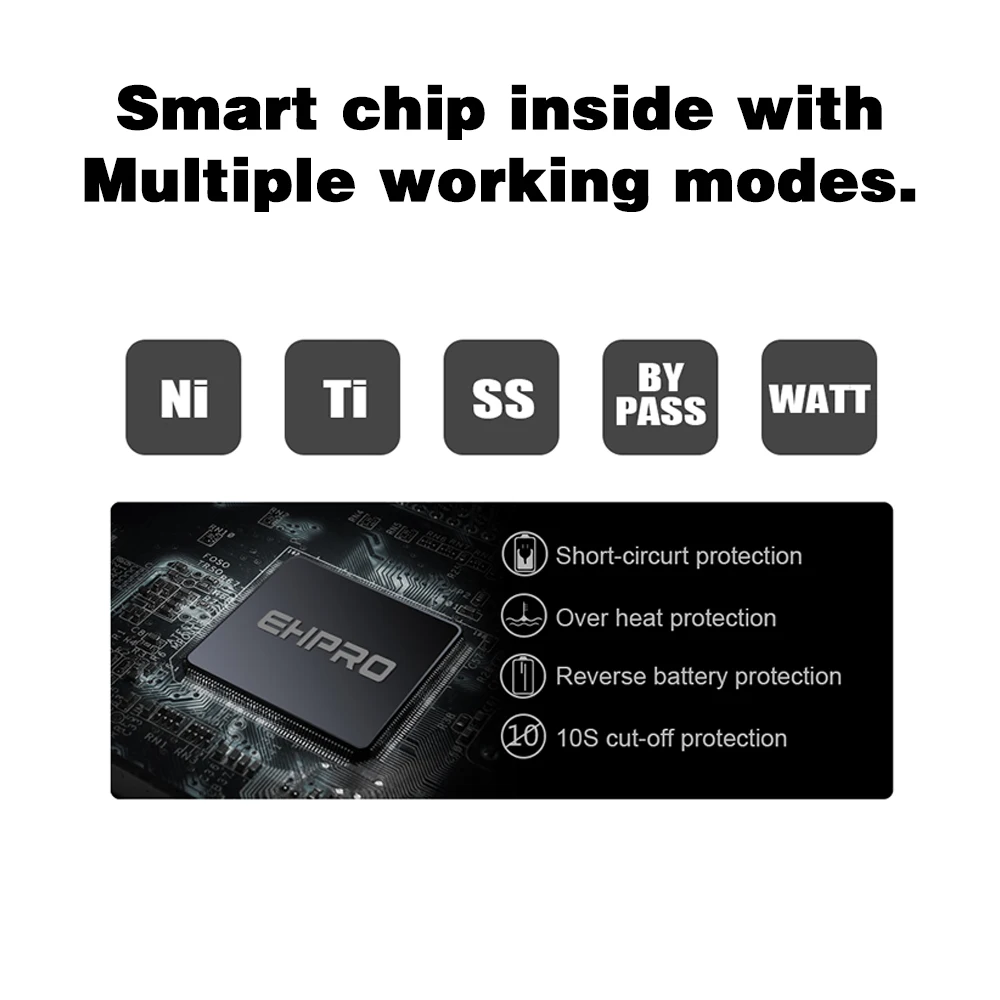 Ehpro Mod 101 Pro 75 Вт мод 510 нить 0 69 &quotЭкран электронная сигарета 20700 21700 18650